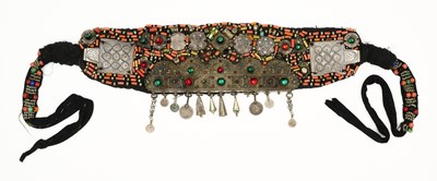 Lot 521 - A BERBER BELT, MOROCCO OR ALGERIA, 19TH/20TH CENTURY