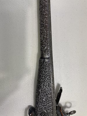 Lot 274 - A FINE 40 BORE SARDINIAN MIQUELET GUN, LATE 17TH CENTURY