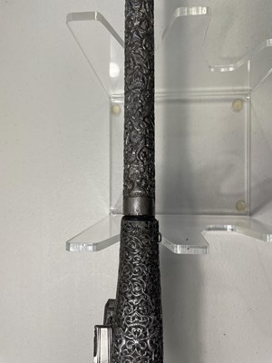 Lot 274 - A FINE 40 BORE SARDINIAN MIQUELET GUN, LATE 17TH CENTURY
