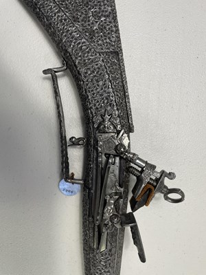 Lot 274 - A FINE 40 BORE SARDINIAN MIQUELET GUN, LATE 17TH CENTURY