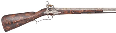 Lot 281 - A 12 BORE MIQUELET-LOCK SPORTING GUN INCORPORATING A LATE 17TH CENTURY OTTOMAN TURKISH BARREL