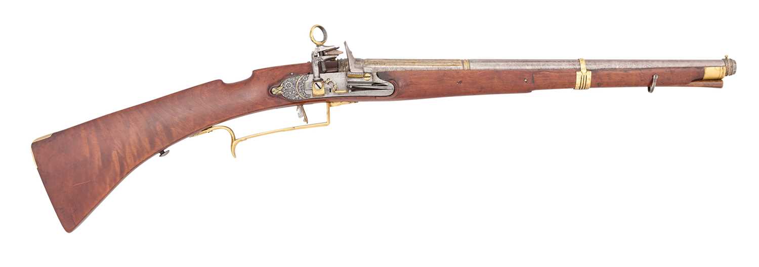 Lot 741 - A 25 BORE CENTRAL ITALIAN ROMAN-LOCK CARBINE, EARLY 18TH CENTURY