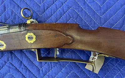 Lot 741 - A 25 BORE CENTRAL ITALIAN ROMAN-LOCK CARBINE, EARLY 18TH CENTURY