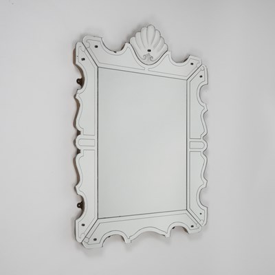 Lot 527 - LARGE VENETIAN MIRROR, 1940S