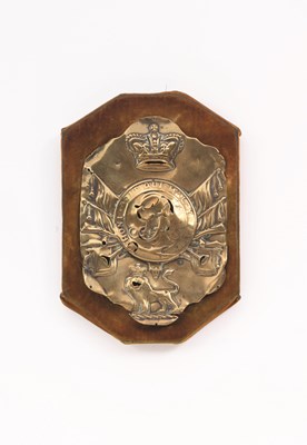 Lot 113 - A GENERAL PATTERN BRASS SHAKO PLATE