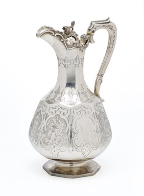 Lot 169 - A SCOTTISH VICTORIAN SILVER EWER, PROBABLY JOHN MURRAY, GLASGOW, 1857