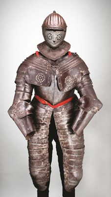 Lot 114 - A COMPOSITE NORTH EUROPEAN CUIRASSIER ARMOUR