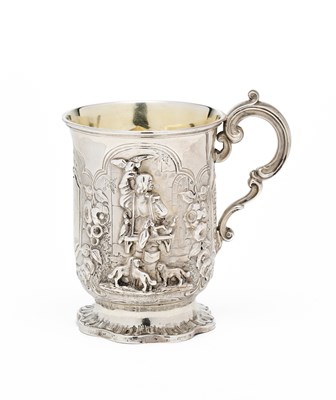 Lot 187 - A VICTORIAN SILVER CHRISTENING MUG, JAMES CHARLES EDINGTON, LONDON, 1850