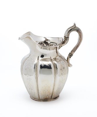 Lot 183 - A VICTORIAN SILVER HOT MILK JUG, WILLIAM BATEMAN, LONDON, 1839