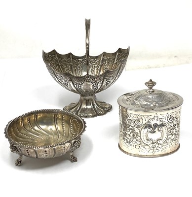 Lot 148 - THREE PIECES OF VICTORIAN SILVER, ALL LONDON