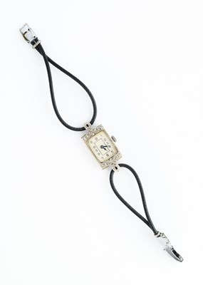 Lot 434 - DIAMOND COCKTAIL WATCH, 1920s