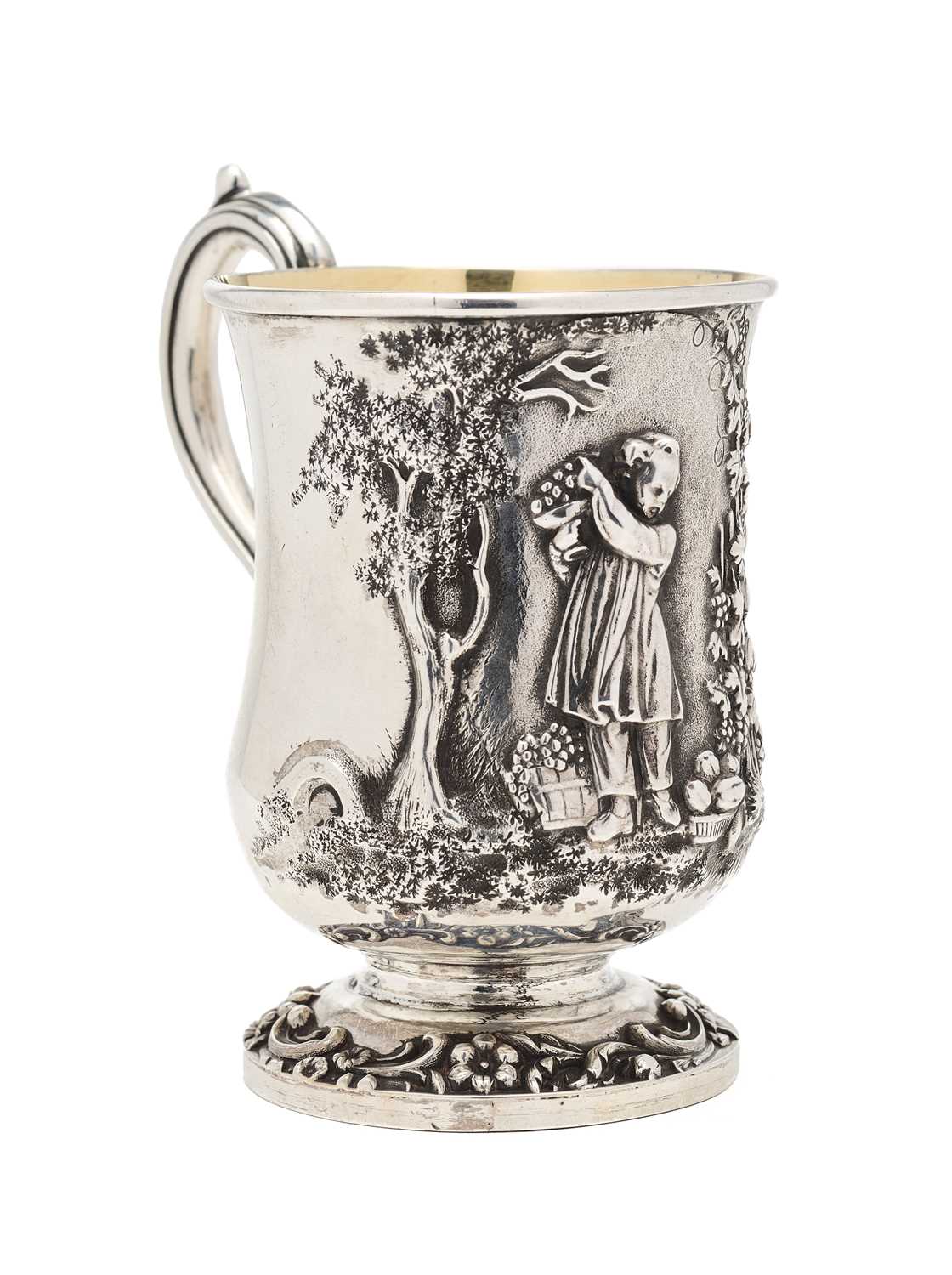 Lot 163 - A VICTORIAN SILVER CHRISTENING MUG, REILY & STORER, LONDON, 1848