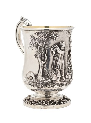 Lot 163 - A VICTORIAN SILVER CHRISTENING MUG, REILY & STORER, LONDON, 1848