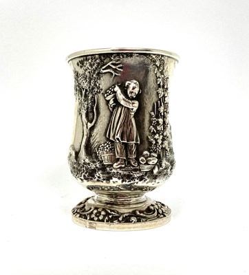 Lot 163 - A VICTORIAN SILVER CHRISTENING MUG, REILY & STORER, LONDON, 1848