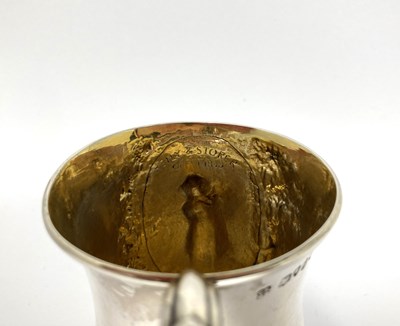 Lot 163 - A VICTORIAN SILVER CHRISTENING MUG, REILY & STORER, LONDON, 1848