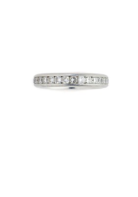 Lot 412 - TIFFANY & CO: 'LUCIDA', DIAMOND ETERNITY RING