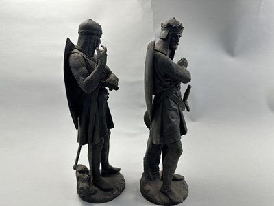 Lot 389 - AFTER JEAN JULES SALMSON (1823-1902): ROBERT THE BRUCE AND KING RICHARD I, LATE 19TH/EARLY 20TH CENTURY