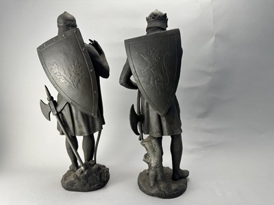 Lot 389 - AFTER JEAN JULES SALMSON (1823-1902): ROBERT THE BRUCE AND KING RICHARD I, LATE 19TH/EARLY 20TH CENTURY