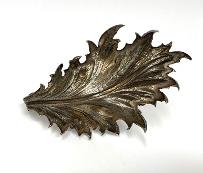 Lot 120 - A SCOTTISH VICTORIAN NATURALISTIC SILVER 'THISTLE' CHAMBERSTICK, JAMES & WALTER MARSHALL, EDINBURGH, 1881