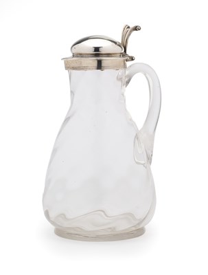 Lot 144 - A VICTORIAN SILVER-MOUNTED LEMONADE JUG, RICHARDS & BROWN, LONDON 1872