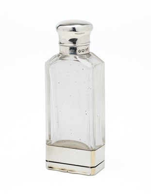 Lot 253 - A VICTORIAN SILVER COMBINED SCENT FLASK / VINAIGRETTE, SAMPSON MORDAN & CO., LONDON, 1875