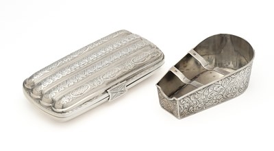 Lot 228 - A VICTORIAN SILVER CIGAR CASE, JOHN LINEGAR, BIRMINGHAM, 1876