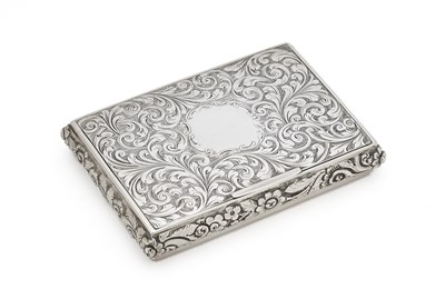 Lot 213 - A VICTORIAN SILVER SNUFF BOX, FRANCIS CLARK, BIRMINGHAM, 1843