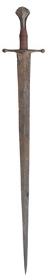 Lot 120 - A VERY FINE MEDIEVAL SWORD, CIRCA 1420-60