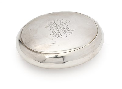 Lot 223 - A VICTORIAN SILVER TOBACCO BOX WITH VESTA COMPARTMENT, ALFRED FULLER, LONDON, 1886