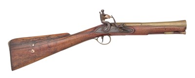 Lot 292 - A FLINTLOCK BLUNDERBUSS BY SEARLES, LONDON, CIRCA 1790