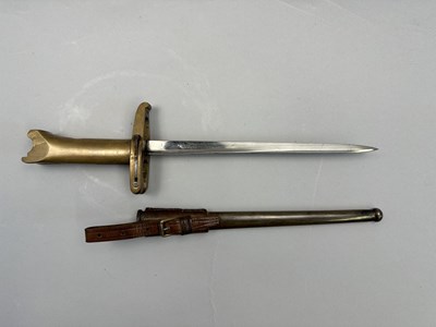 Lot 477 - A PRITCHARD-GREENER REVOLVER BAYONET, CIRCA 1917