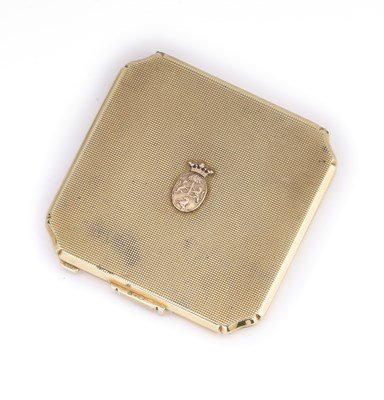 Lot 258 - A GOLD COMPACT, GERMAN, CIRCA 1930