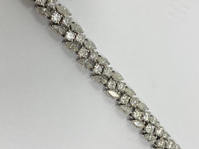 Lot 377 - GOLD AND DIAMOND BRACELET, 1974