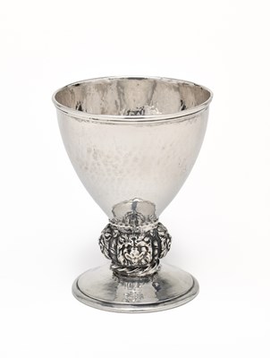 Lot 70 - A GEORGE V SILVER GOBLET, OMAR RAMSDEN, LONDON, 1919