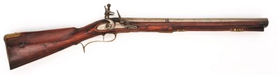 Lot 144 - A FLINTLOCK BLUNDERBUSS