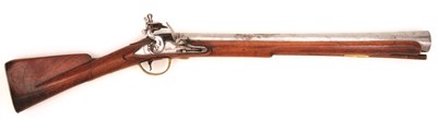 Lot 145 - A FLINTLOCK SEA SERVICE MUSKETOON BY BROOKS