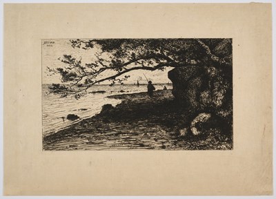 Lot 467 - CHARLES FRANCOIS DAUBIGNY (FRENCH 1817-1878) AND OTHER BARBIZON SCHOOL