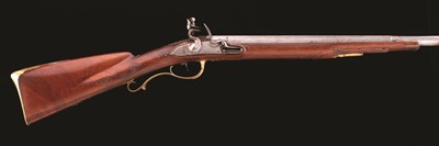 Lot 148 - A GERMAN FLINTLOCK SPORTING GUN