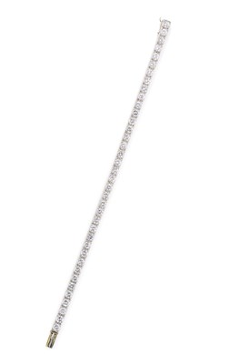 Lot 410 - CARTIER: DIAMOND LINE BRACELET, 1960s