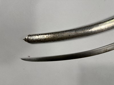 Lot 342 - AN OTTOMAN SILVER-MOUNTED SWORD (SHAMSHIR), TURKEY, 18TH/ EARLY 19TH CENTURY