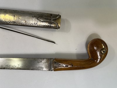 Lot 342 - AN OTTOMAN SILVER-MOUNTED SWORD (SHAMSHIR), TURKEY, 18TH/ EARLY 19TH CENTURY