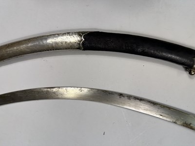 Lot 342 - AN OTTOMAN SILVER-MOUNTED SWORD (SHAMSHIR), TURKEY, 18TH/ EARLY 19TH CENTURY