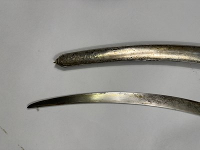Lot 342 - AN OTTOMAN SILVER-MOUNTED SWORD (SHAMSHIR), TURKEY, 18TH/ EARLY 19TH CENTURY