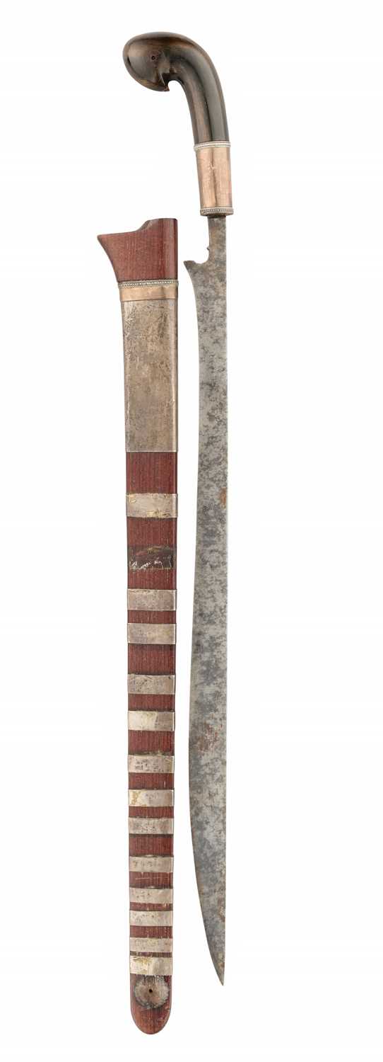 Lot 523 - A SUMATRAN KARO BATAK SWORD (KALASAN), 19TH CENTURY
