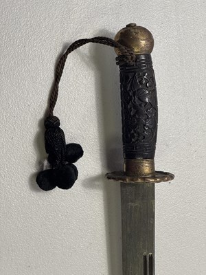 Lot 305 - A CHINESE SWORD (DAO), QING DYNASTY, 19TH CENTURY