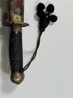 Lot 305 - A CHINESE SWORD (DAO), QING DYNASTY, 19TH CENTURY