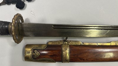 Lot 305 - A CHINESE SWORD (DAO), QING DYNASTY, 19TH CENTURY