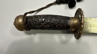 Lot 305 - A CHINESE SWORD (DAO), QING DYNASTY, 19TH CENTURY