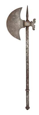 Lot 338 - AN INDO-PERSIAN AXE, 19TH CENTURY