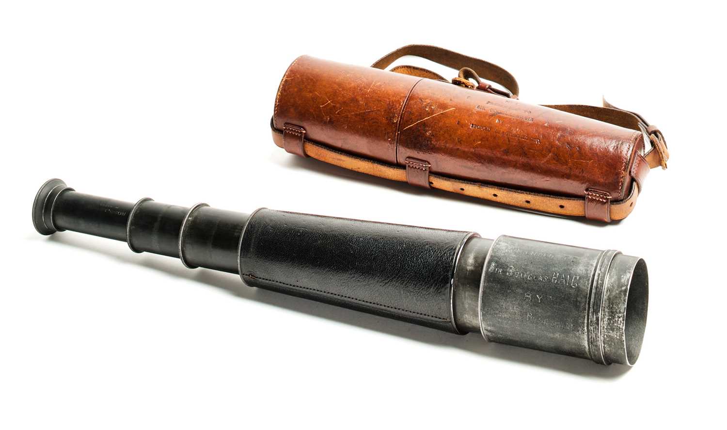 Lot 689 - A MILITARY TELESCOPE BY ROSS, LONDON, LATE 19TH/EARLY 20TH CENTURY